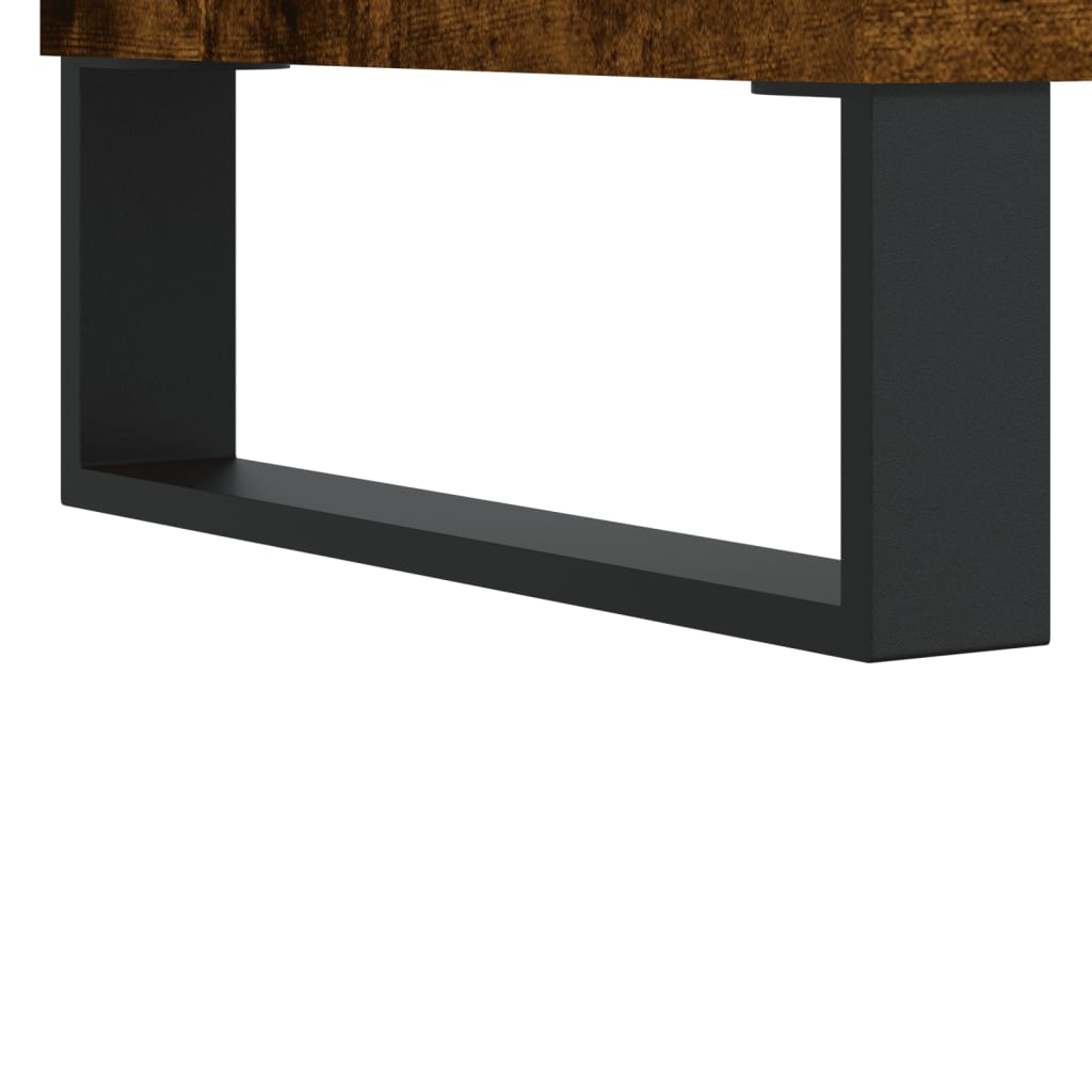 Servante, 2 buc., stejar fumuriu, 40x35x70 cm, lemn prelucrat GartenMobel Dekor