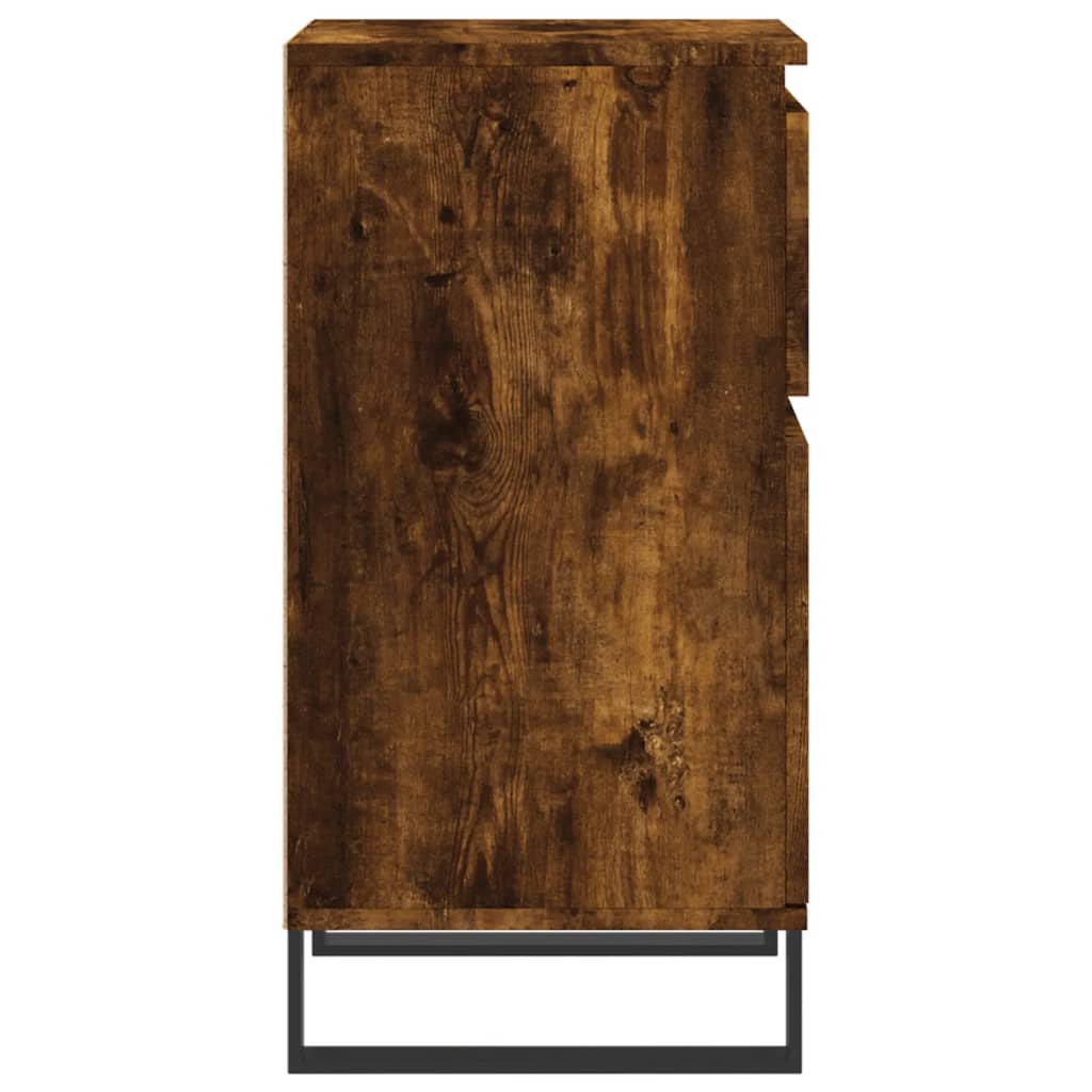 Servante, 2 buc., stejar fumuriu, 40x35x70 cm, lemn prelucrat GartenMobel Dekor