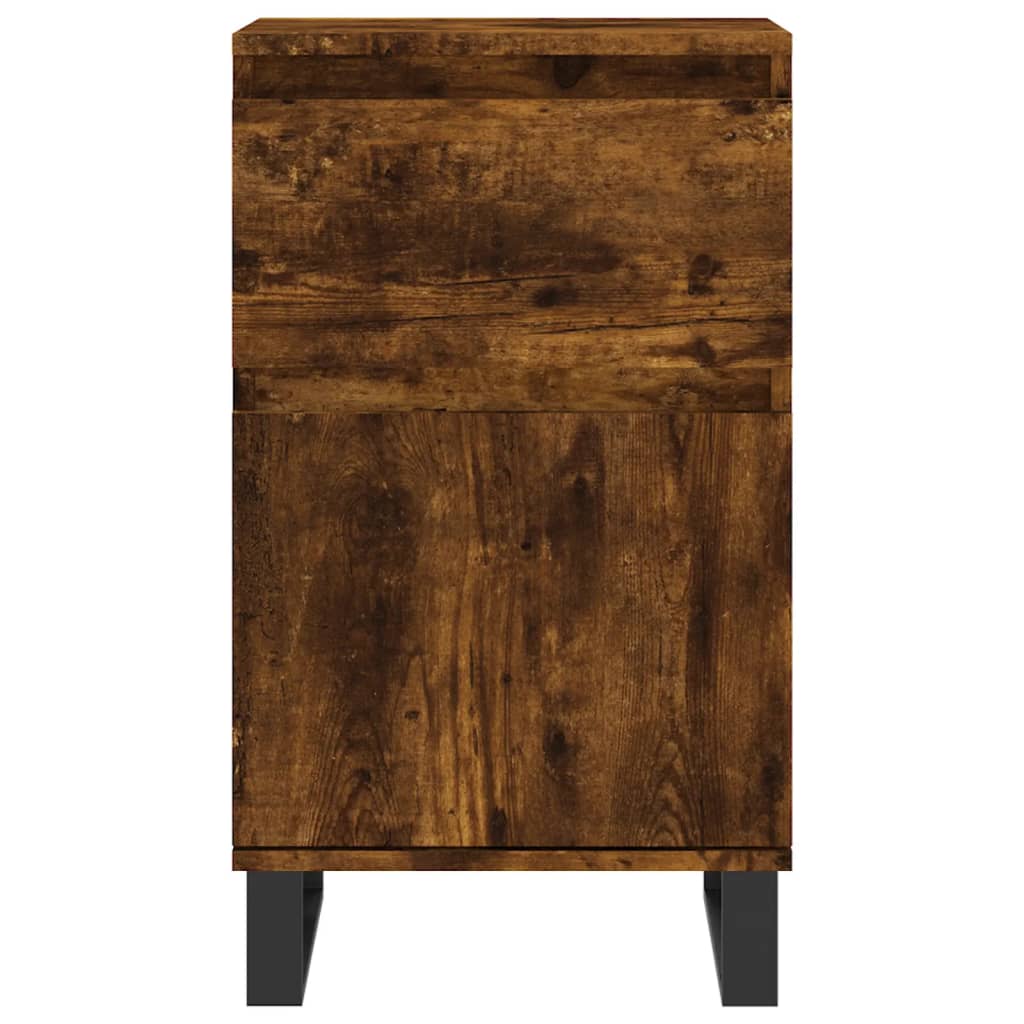 Servante, 2 buc., stejar fumuriu, 40x35x70 cm, lemn prelucrat GartenMobel Dekor