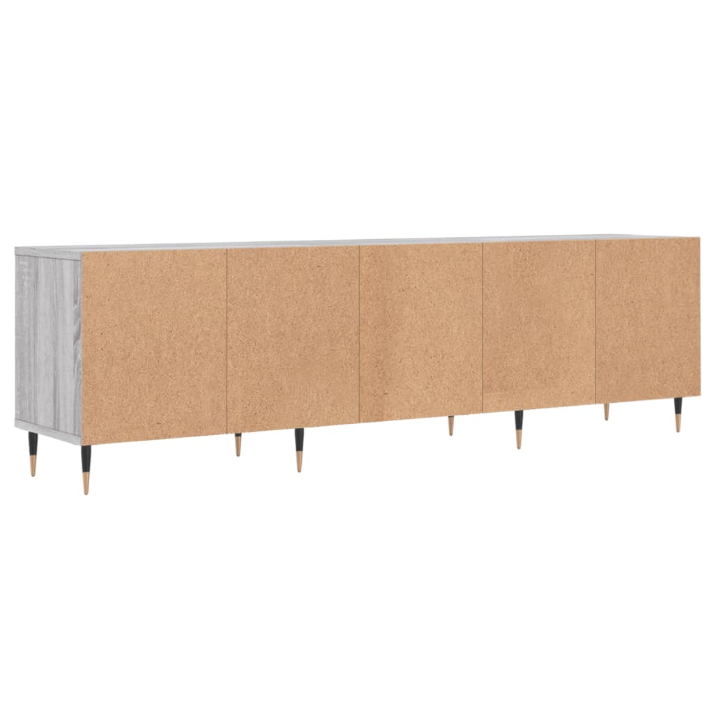 Comodă TV, gri sonoma, 150x30x44,5 cm, lemn prelucrat GartenMobel Dekor