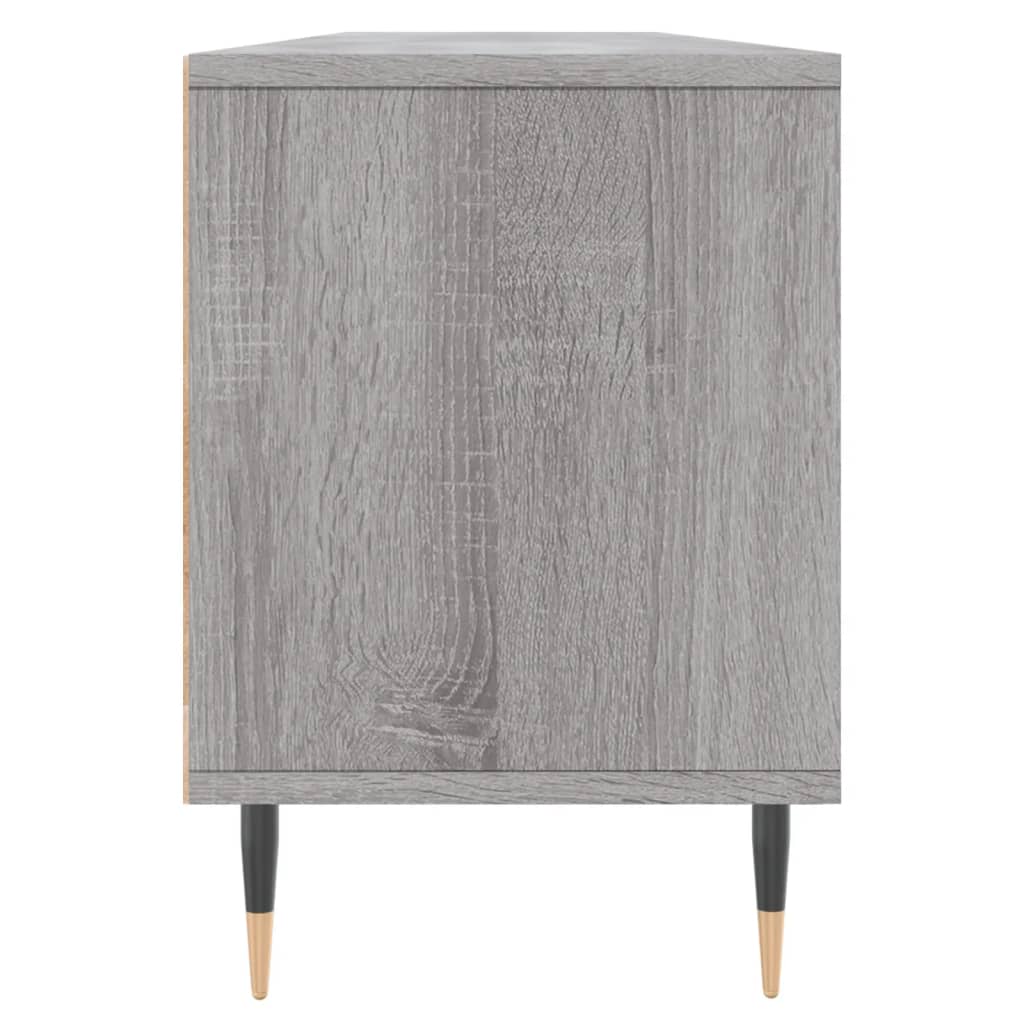 Comodă TV, gri sonoma, 150x30x44,5 cm, lemn prelucrat GartenMobel Dekor