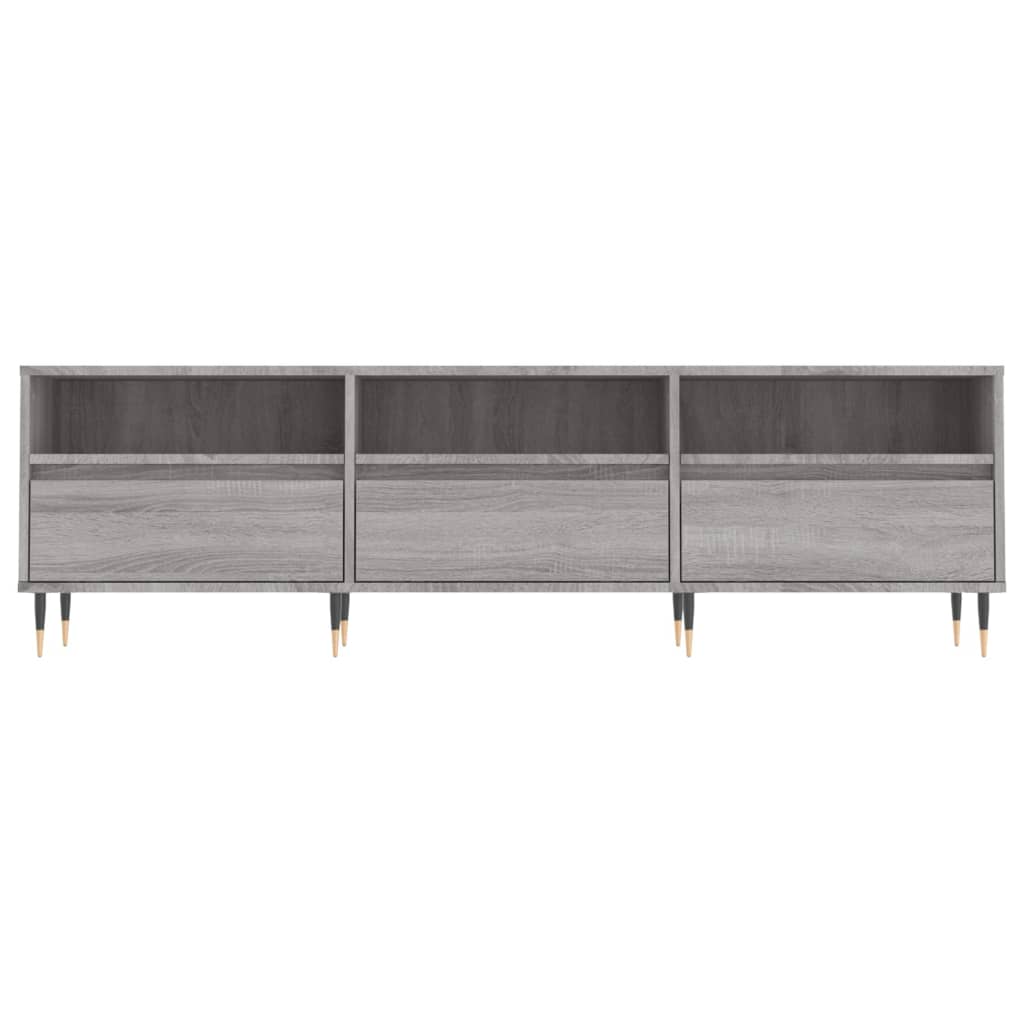 Comodă TV, gri sonoma, 150x30x44,5 cm, lemn prelucrat GartenMobel Dekor