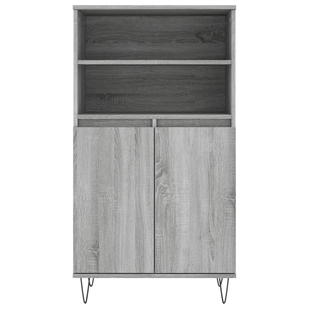 Dulap înalt, gri sonoma, 60x36x110 cm, lemn prelucrat GartenMobel Dekor