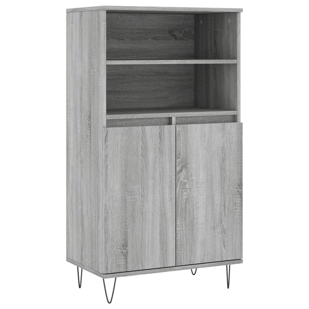 Dulap înalt, gri sonoma, 60x36x110 cm, lemn prelucrat GartenMobel Dekor