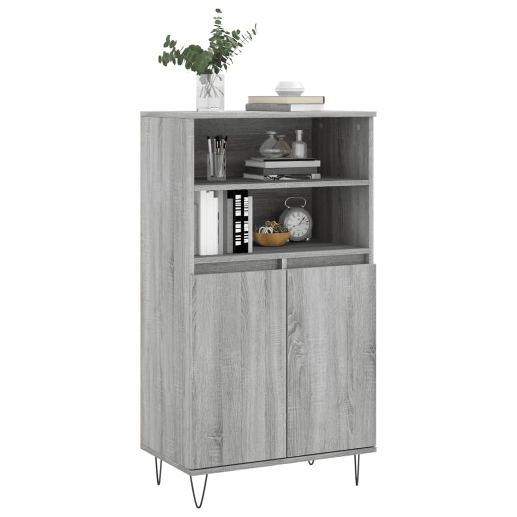 Dulap înalt, gri sonoma, 60x36x110 cm, lemn prelucrat GartenMobel Dekor