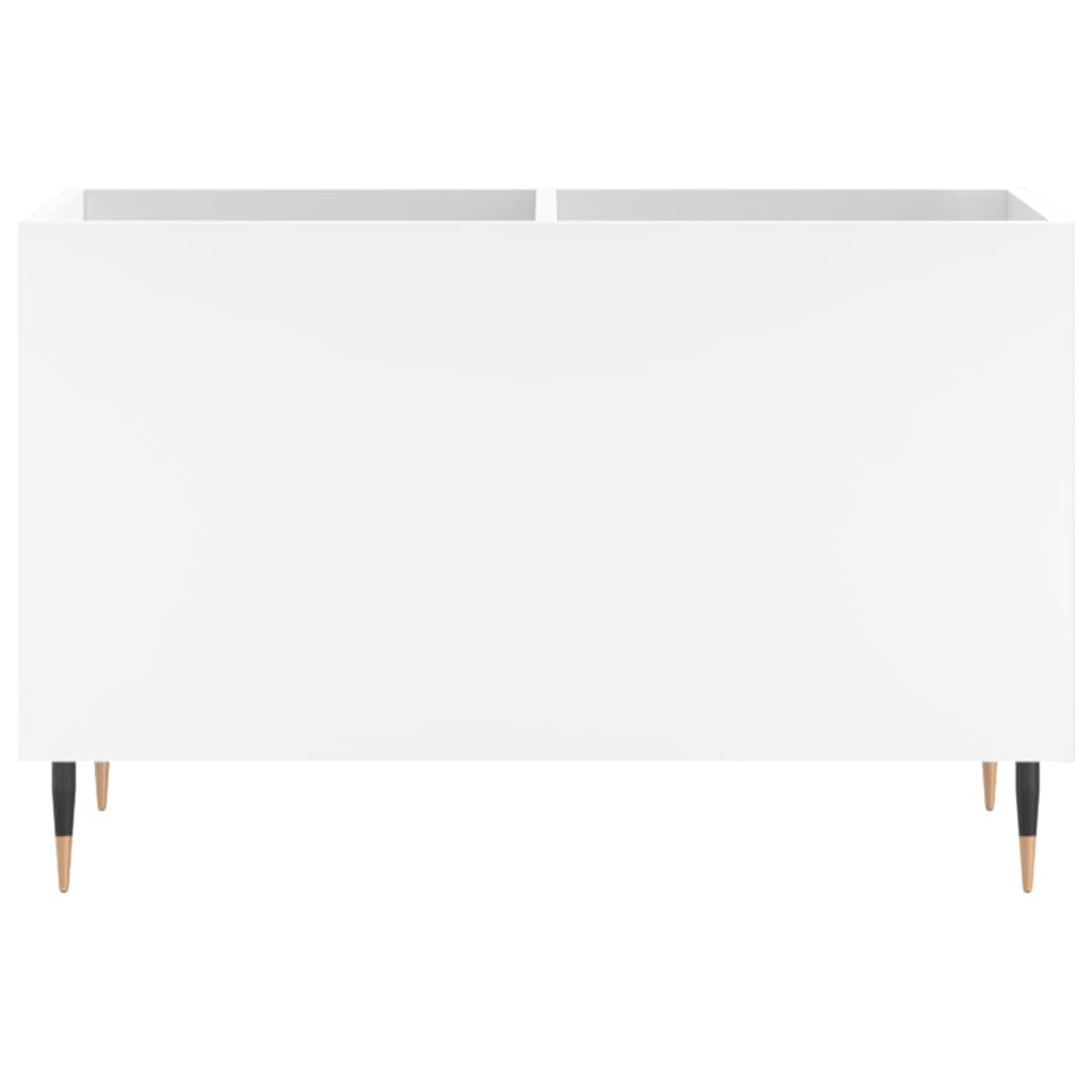 Dulap de discuri, alb, 74,5x38x48 cm, lemn prelucrat GartenMobel Dekor