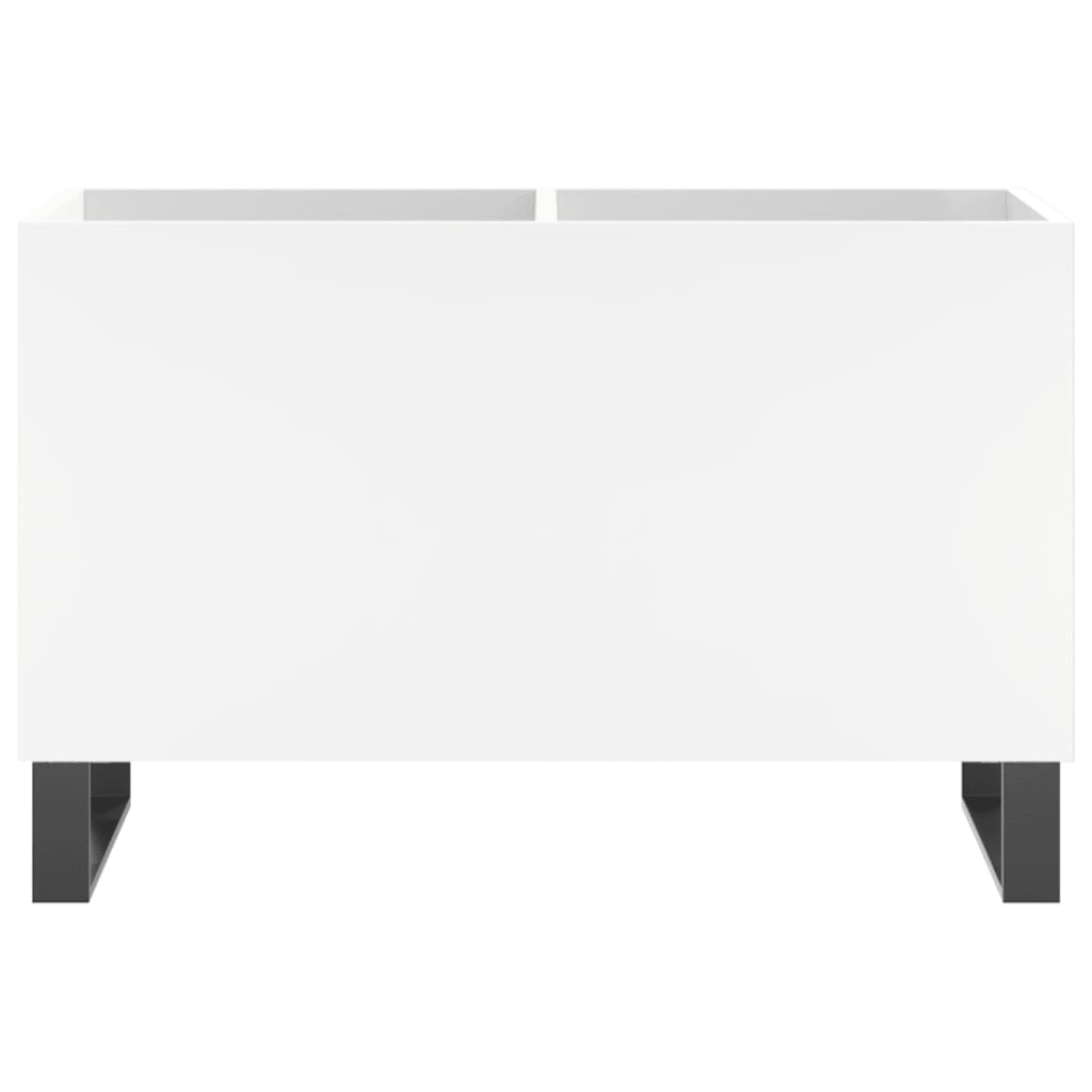 Dulap de discuri, alb, 74,5x38x48 cm, lemn prelucrat GartenMobel Dekor