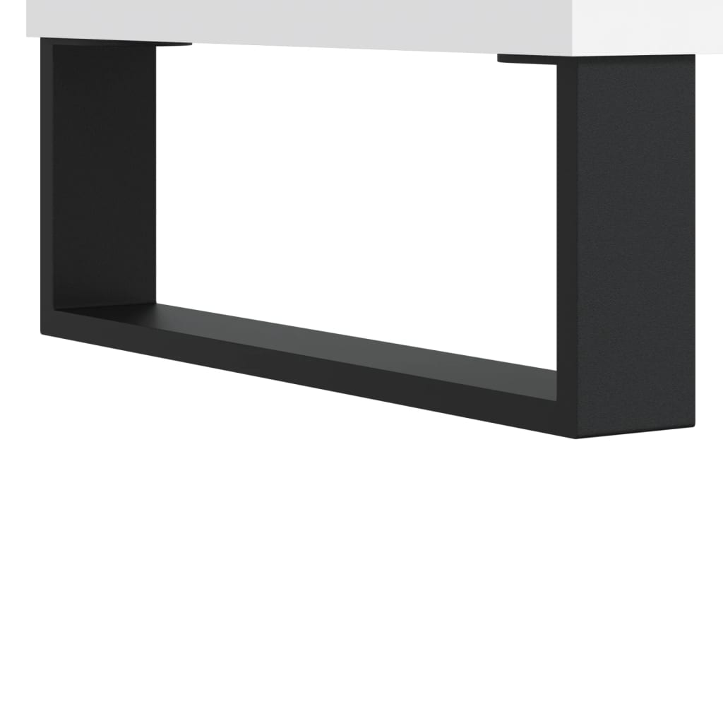 Dulap de discuri, alb, 74,5x38x48 cm, lemn prelucrat GartenMobel Dekor