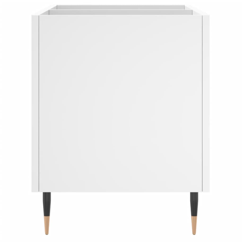 Dulap de discuri, alb, 74,5x38x48 cm, lemn prelucrat GartenMobel Dekor