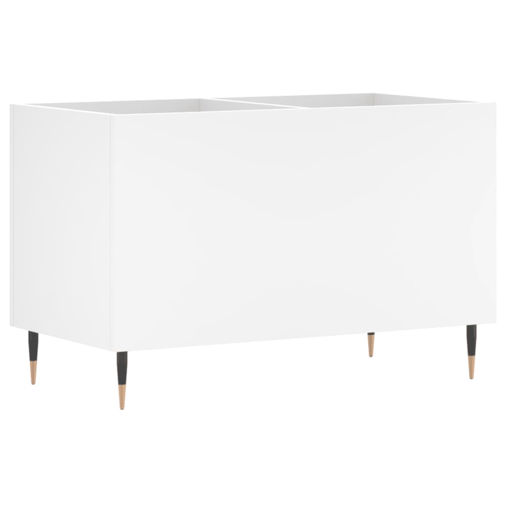 Dulap de discuri, alb, 74,5x38x48 cm, lemn prelucrat GartenMobel Dekor