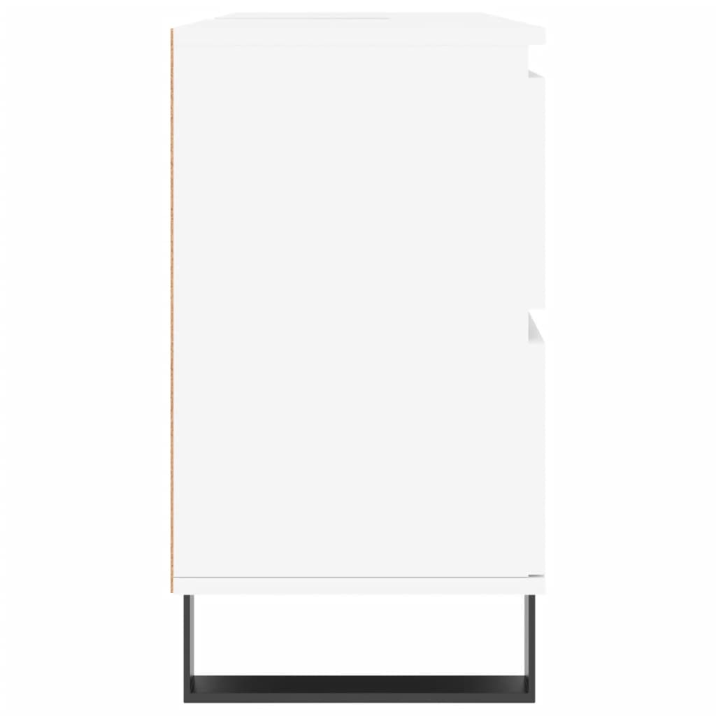 Dulap pentru baie, alb, 80x33x60 cm, lemn compozit GartenMobel Dekor