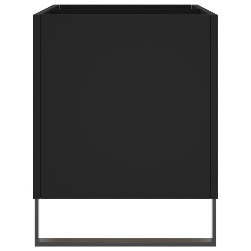 Dulap pentru discuri, negru, 74,5x38x48 cm, lemn prelucrat GartenMobel Dekor