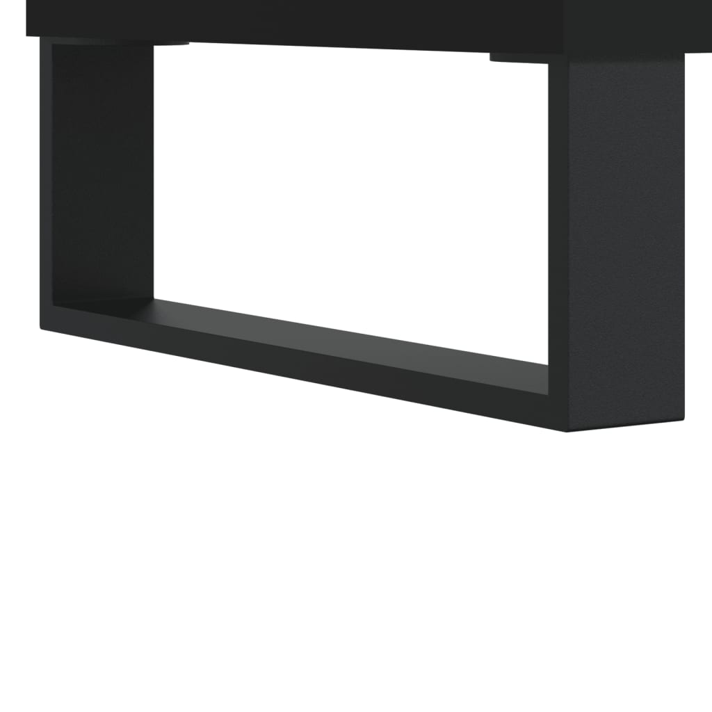 Dulap pentru discuri, negru, 74,5x38x48 cm, lemn prelucrat GartenMobel Dekor