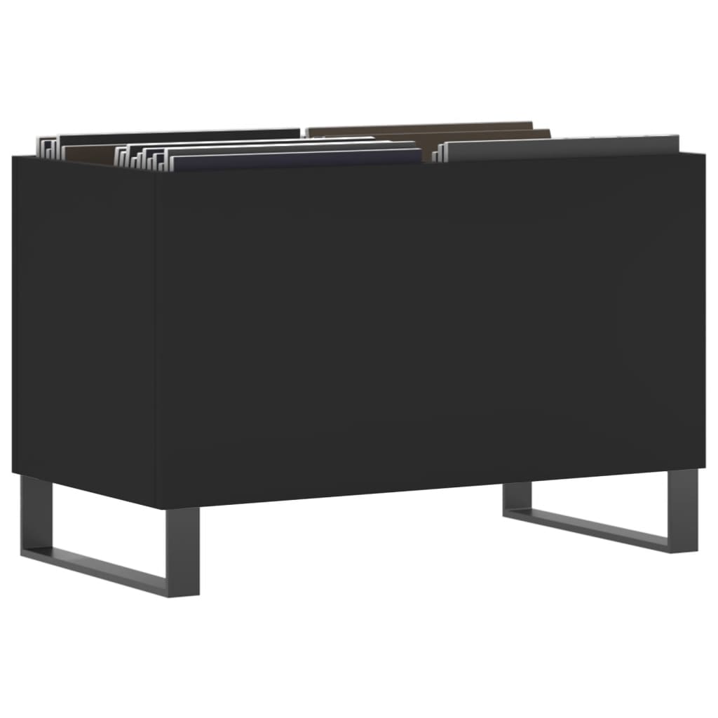 Dulap pentru discuri, negru, 74,5x38x48 cm, lemn prelucrat GartenMobel Dekor