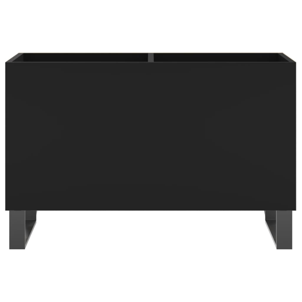 Dulap pentru discuri, negru, 74,5x38x48 cm, lemn prelucrat GartenMobel Dekor