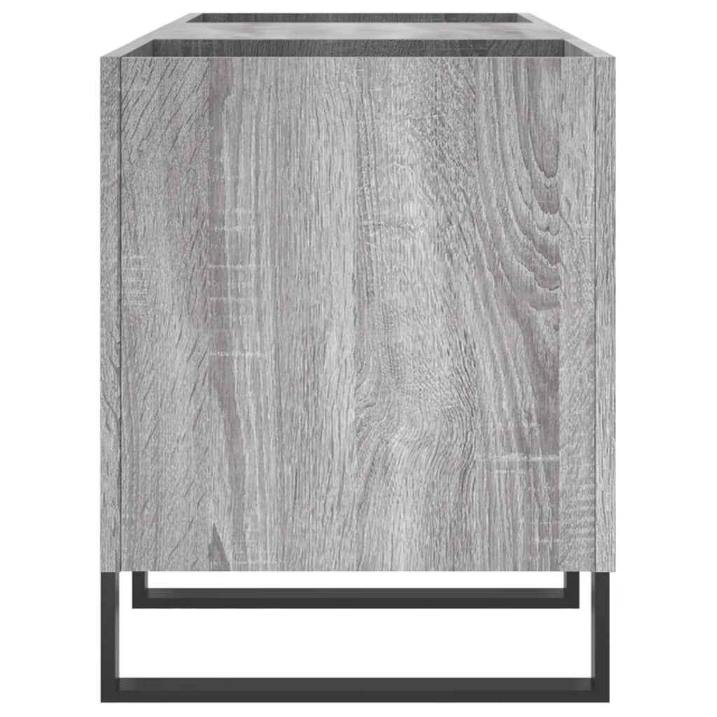 Dulap pentru discuri gri sonoma, 121x38x48 cm, lemn prelucrat GartenMobel Dekor