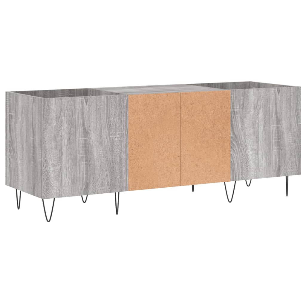 Dulap pentru discuri gri sonoma, 121x38x48 cm, lemn prelucrat GartenMobel Dekor