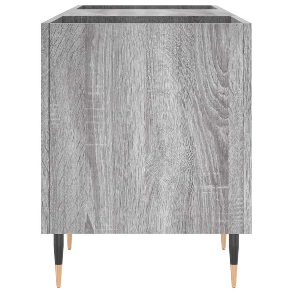 Dulap pentru discuri gri sonoma, 121x38x48 cm, lemn prelucrat GartenMobel Dekor