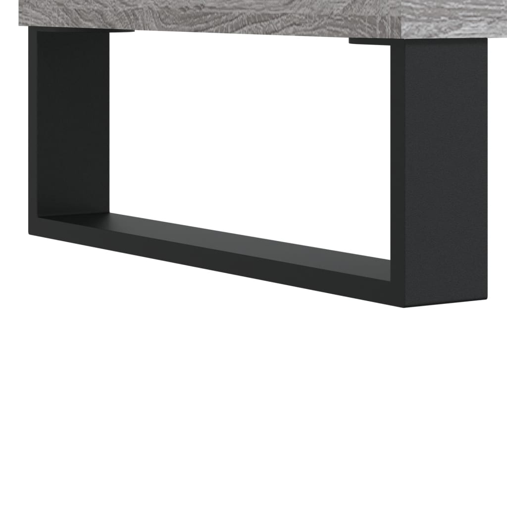 Dulap pentru discuri gri sonoma, 121x38x48 cm, lemn prelucrat GartenMobel Dekor