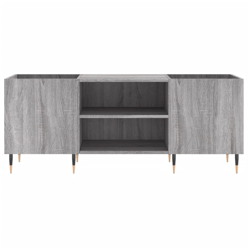 Dulap pentru discuri gri sonoma, 121x38x48 cm, lemn prelucrat GartenMobel Dekor