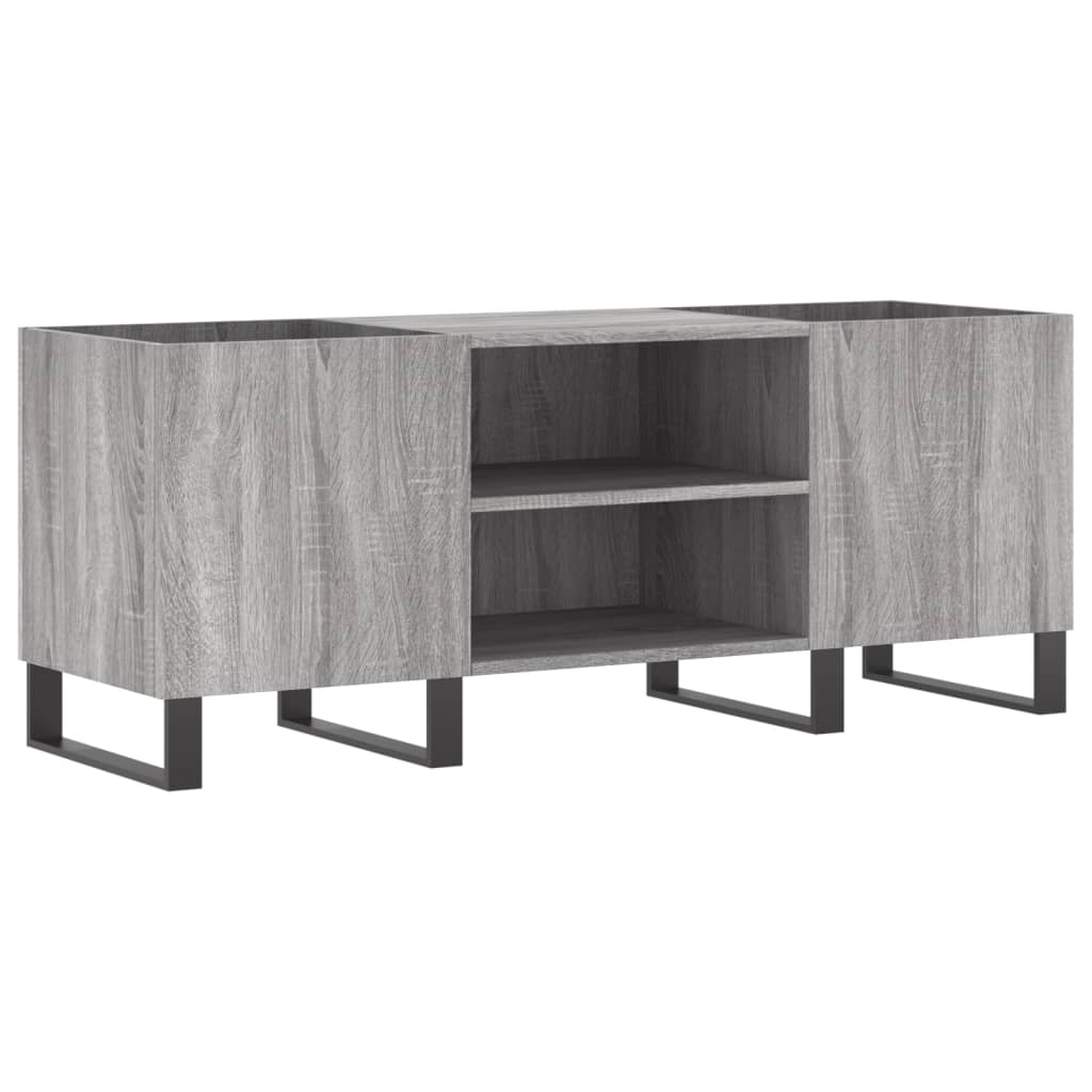Dulap pentru discuri gri sonoma, 121x38x48 cm, lemn prelucrat GartenMobel Dekor