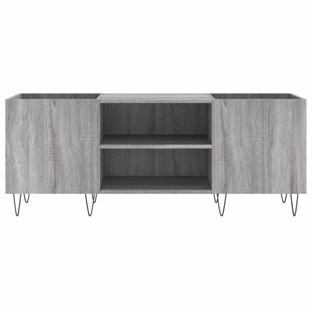 Dulap pentru discuri gri sonoma, 121x38x48 cm, lemn prelucrat GartenMobel Dekor