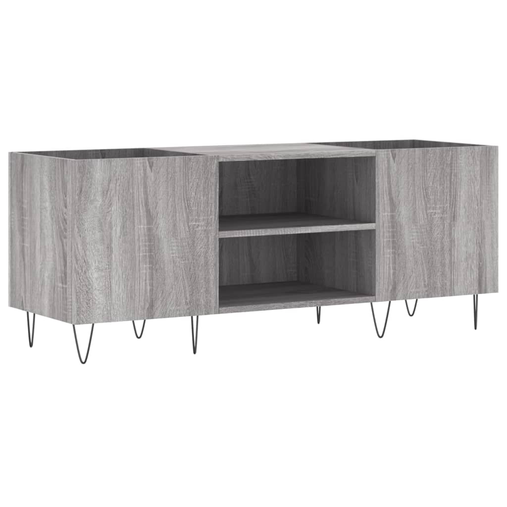 Dulap pentru discuri gri sonoma, 121x38x48 cm, lemn prelucrat GartenMobel Dekor