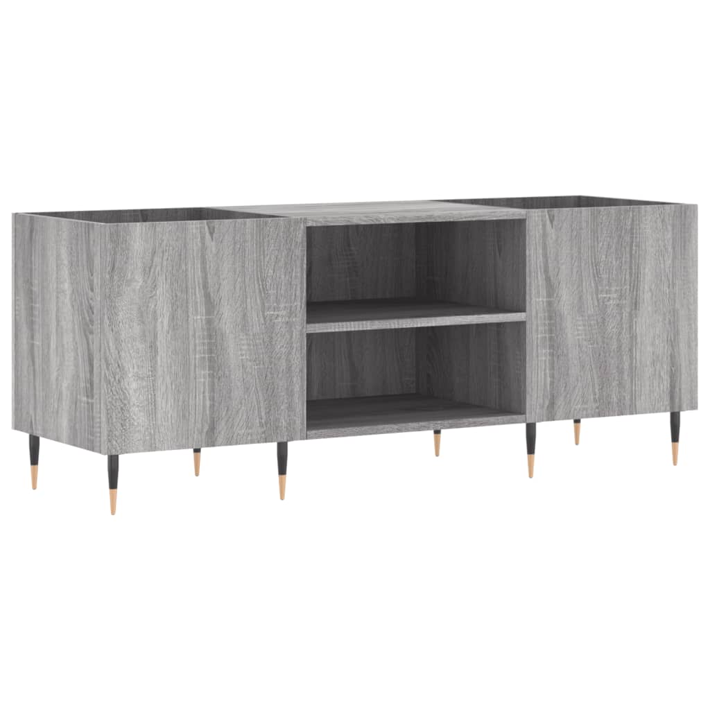 Dulap pentru discuri gri sonoma, 121x38x48 cm, lemn prelucrat GartenMobel Dekor
