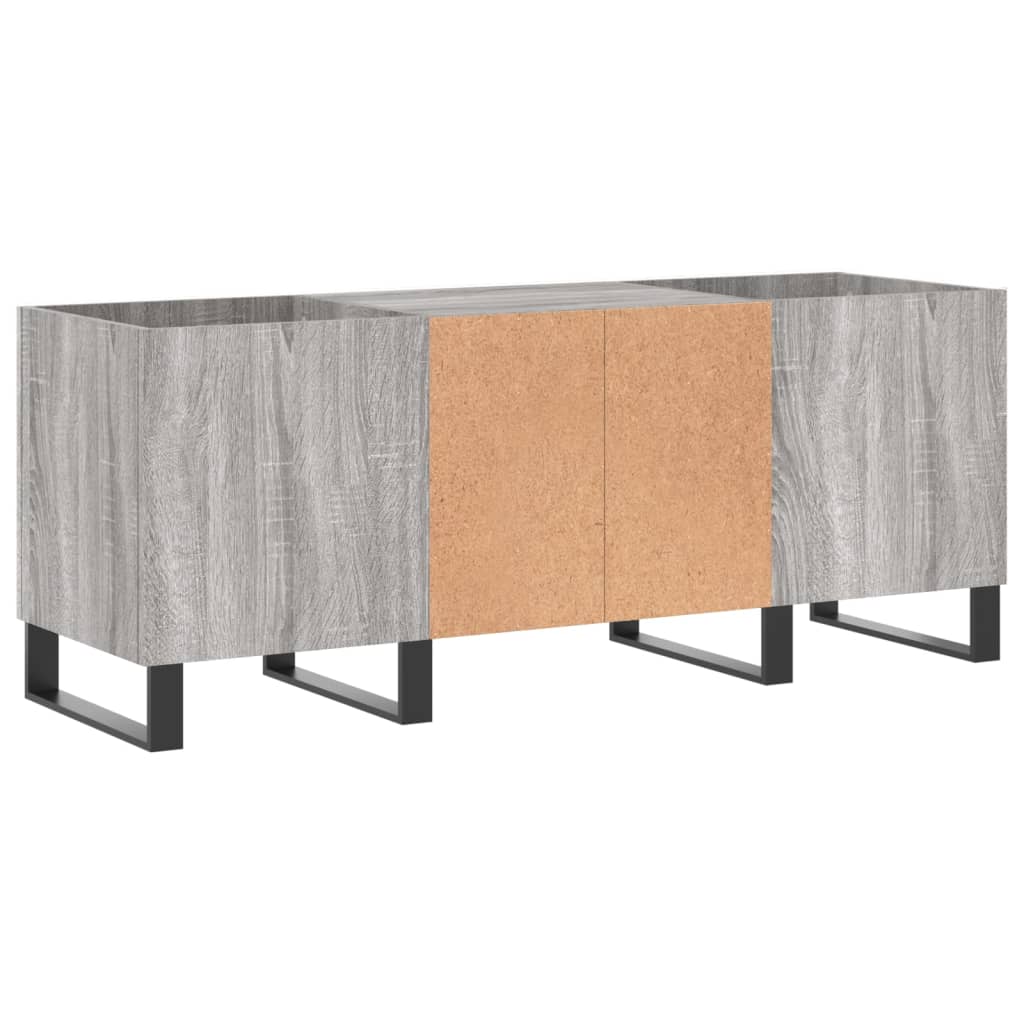 Dulap pentru discuri gri sonoma, 121x38x48 cm, lemn prelucrat GartenMobel Dekor