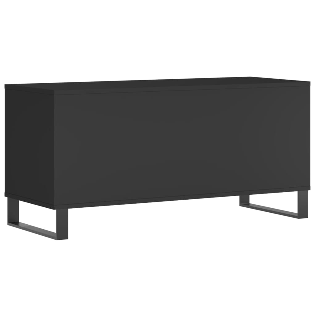 Comodă discuri, negru, 100x38x48 cm, lemn prelucrat GartenMobel Dekor