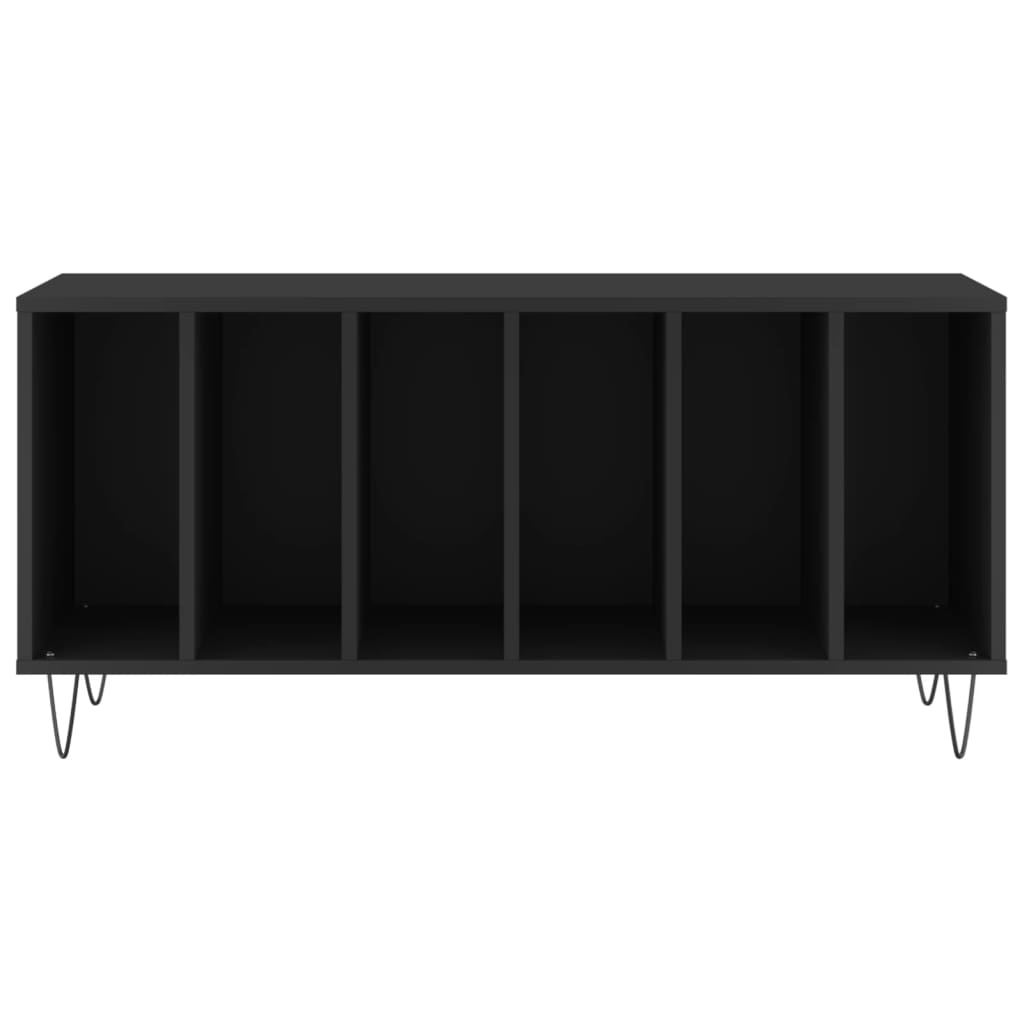 Comodă discuri, negru, 100x38x48 cm, lemn prelucrat GartenMobel Dekor