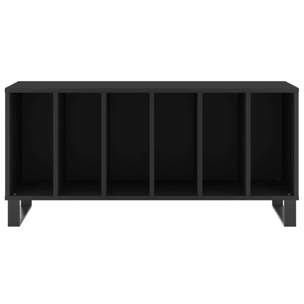 Comodă discuri, negru, 100x38x48 cm, lemn prelucrat GartenMobel Dekor