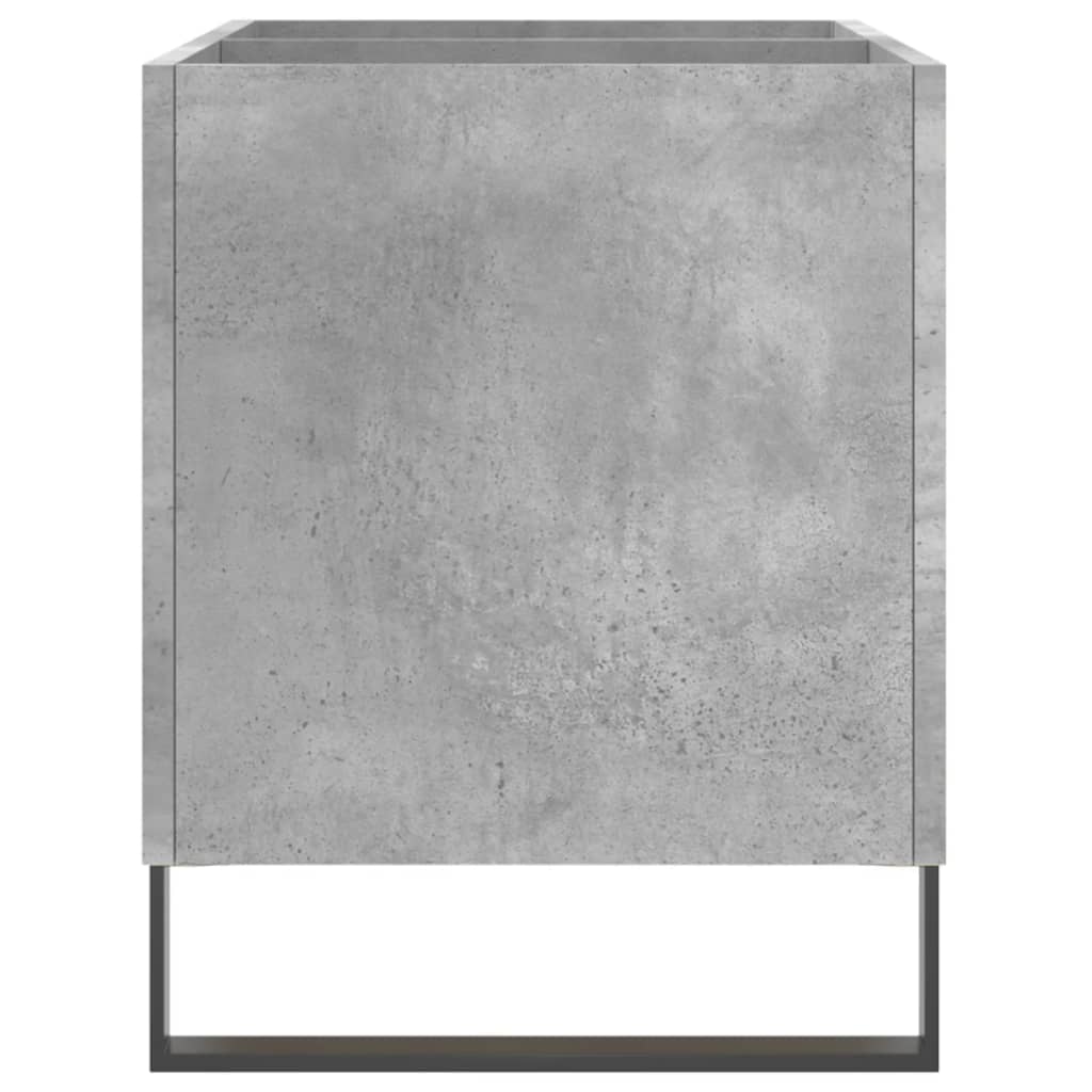 Dulap pentru discuri, gri beton, 74,5x38x48 cm, lemn prelucrat GartenMobel Dekor