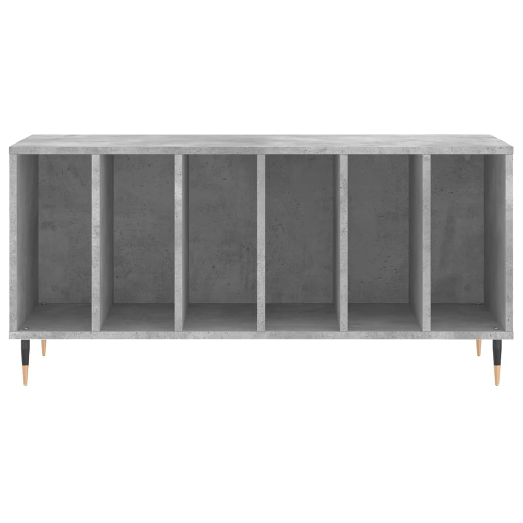Dulap pentru discuri gri beton, 100x38x48 cm, lemn prelucrat GartenMobel Dekor
