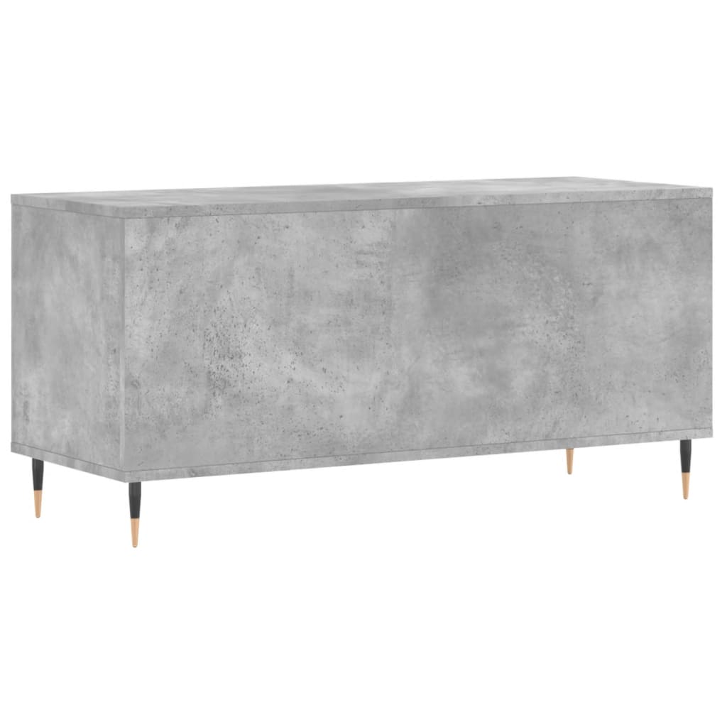 Dulap pentru discuri gri beton, 100x38x48 cm, lemn prelucrat GartenMobel Dekor