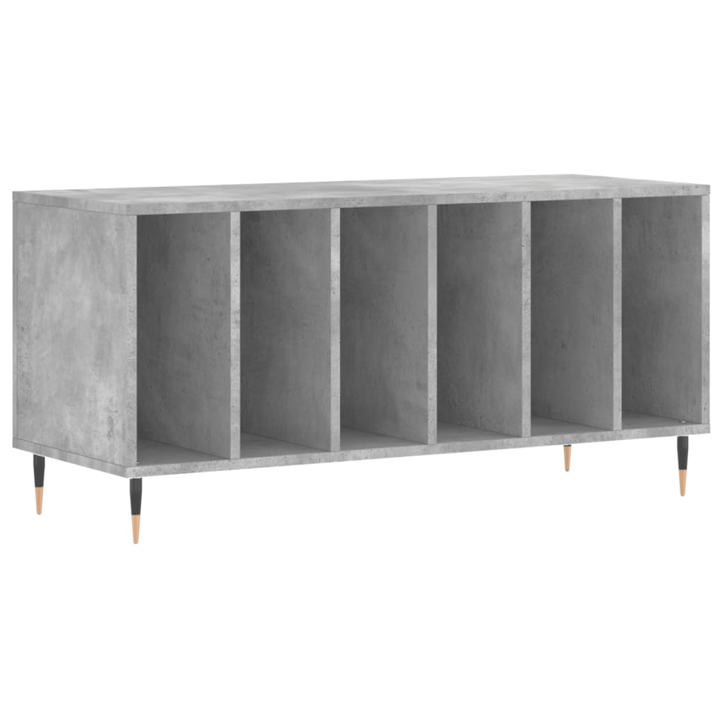 Dulap pentru discuri gri beton, 100x38x48 cm, lemn prelucrat GartenMobel Dekor