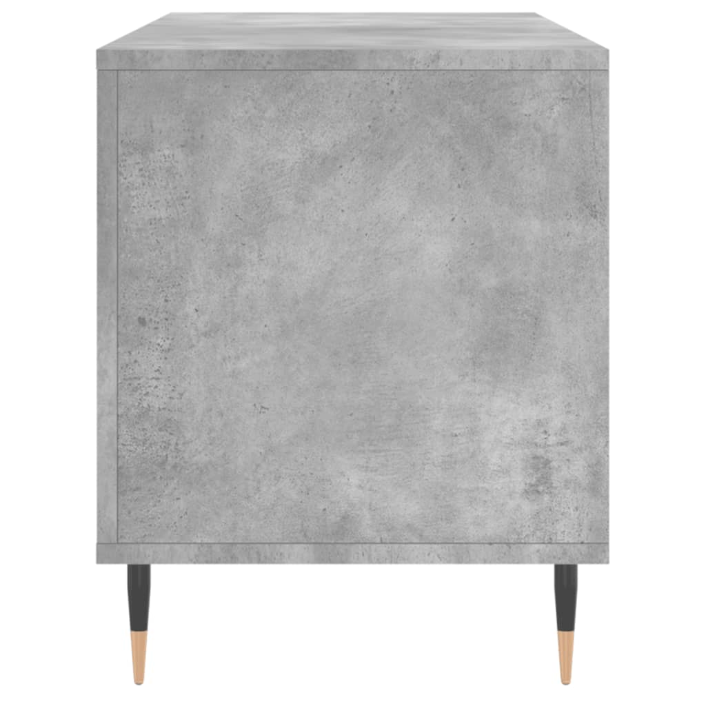 Dulap pentru discuri gri beton, 100x38x48 cm, lemn prelucrat GartenMobel Dekor