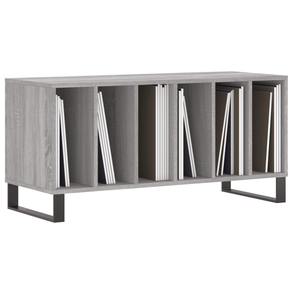 Dulap pentru discuri gri sonoma, 100x38x48 cm, lemn prelucrat GartenMobel Dekor