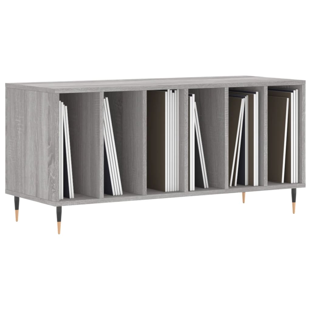 Dulap pentru discuri gri sonoma, 100x38x48 cm, lemn prelucrat GartenMobel Dekor