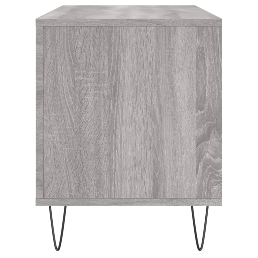 Dulap pentru discuri gri sonoma, 100x38x48 cm, lemn prelucrat GartenMobel Dekor