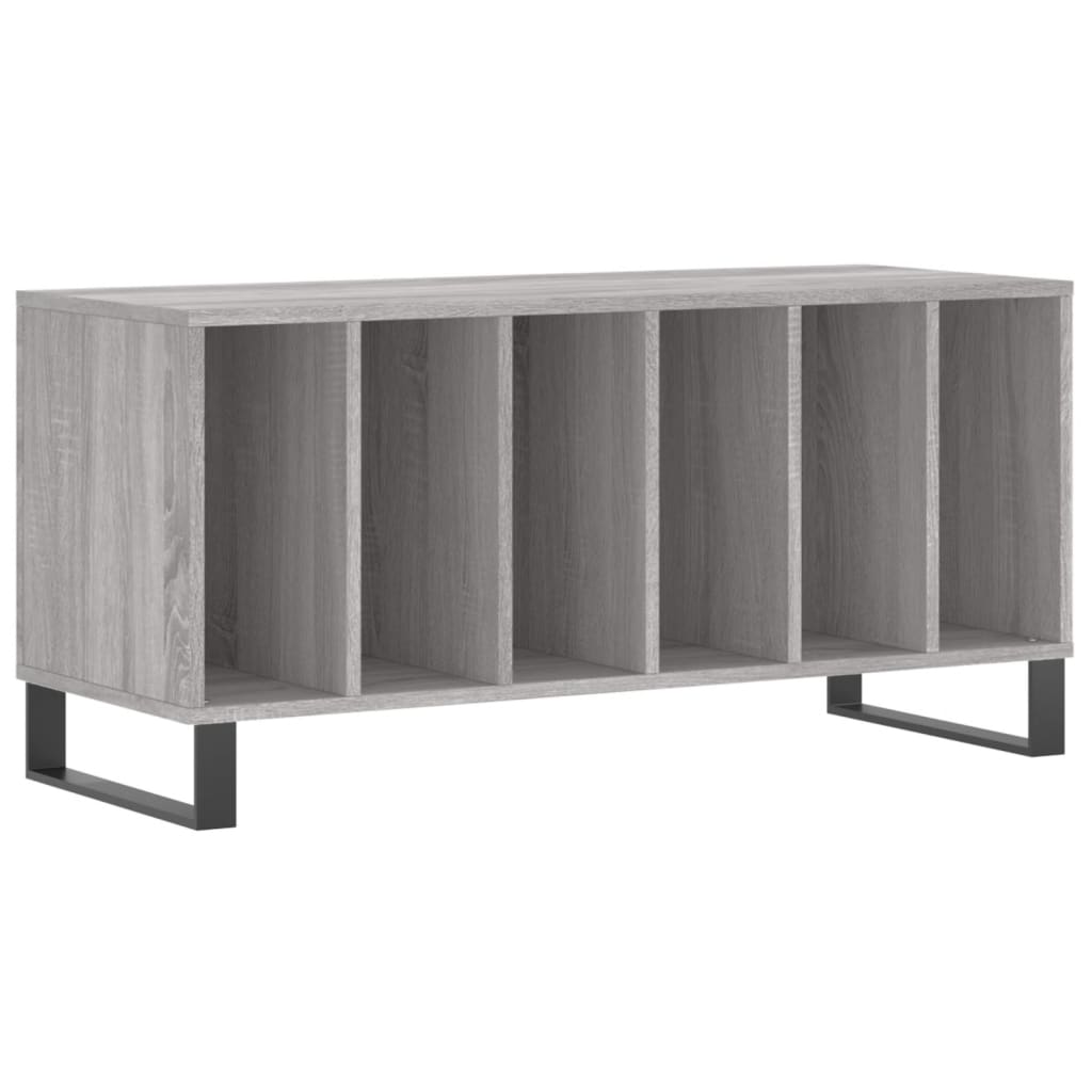 Dulap pentru discuri gri sonoma, 100x38x48 cm, lemn prelucrat GartenMobel Dekor