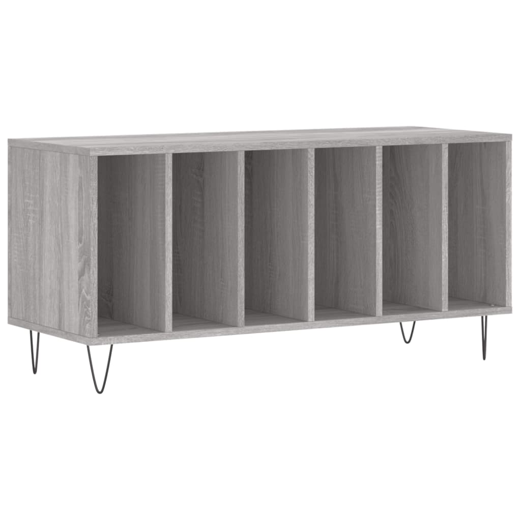 Dulap pentru discuri gri sonoma, 100x38x48 cm, lemn prelucrat GartenMobel Dekor