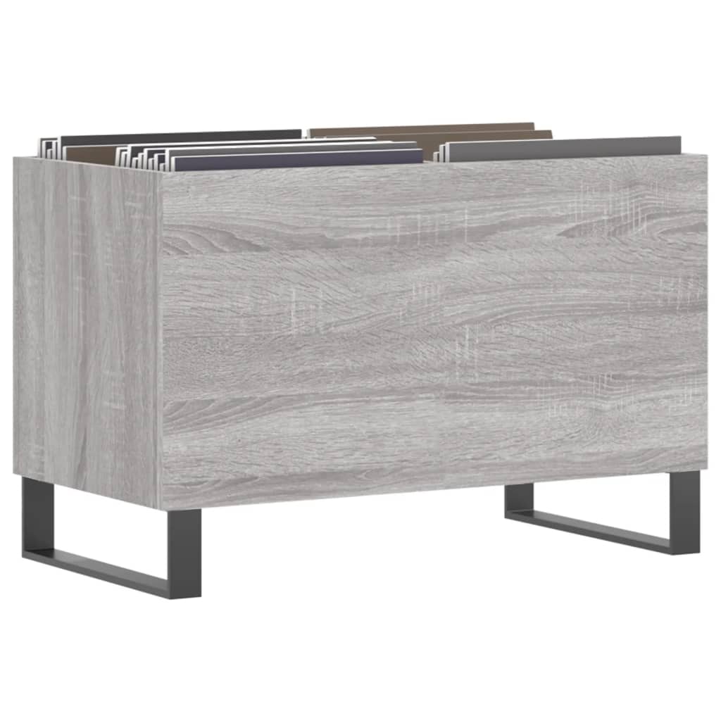Dulap pentru discuri gri sonoma 74,5x38x48 cm lemn prelucrat GartenMobel Dekor