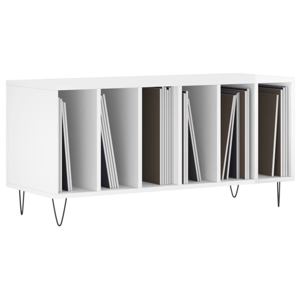 Dulapuri pentru discuri alb lucios 100x38x48 cm, lemn prelucrat GartenMobel Dekor