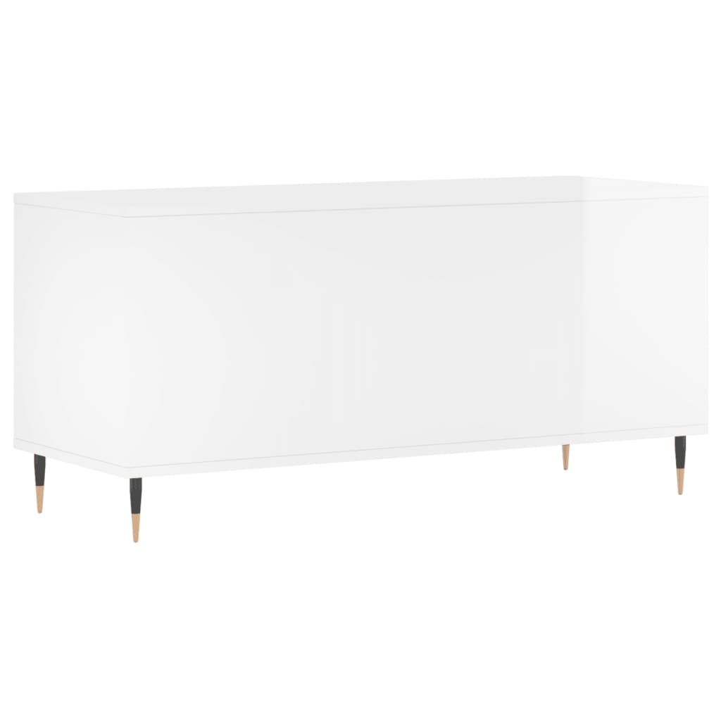 Dulapuri pentru discuri alb lucios 100x38x48 cm, lemn prelucrat GartenMobel Dekor