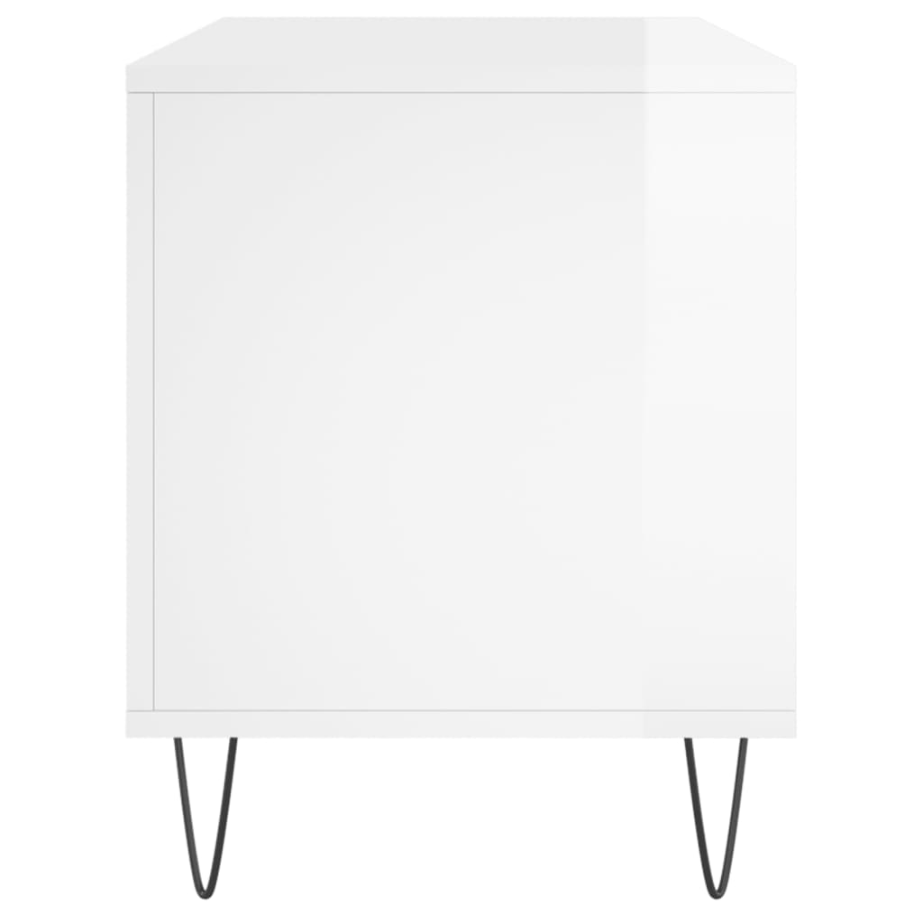 Dulapuri pentru discuri alb lucios 100x38x48 cm, lemn prelucrat GartenMobel Dekor