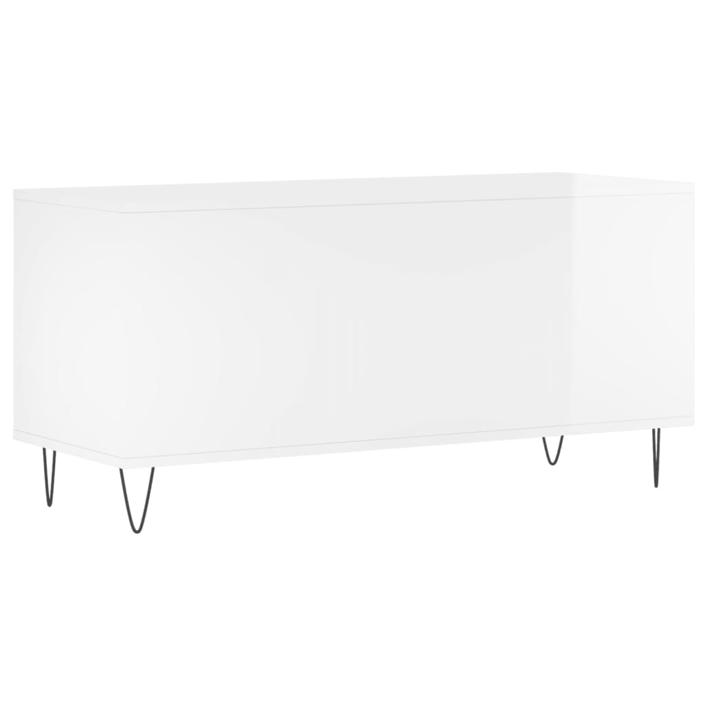 Dulapuri pentru discuri alb lucios 100x38x48 cm, lemn prelucrat GartenMobel Dekor