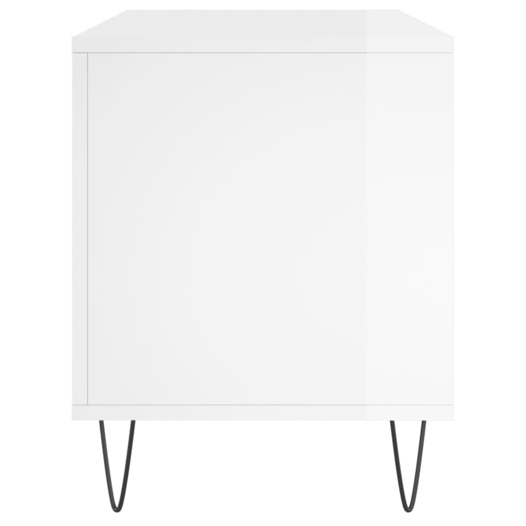 Dulapuri pentru discuri alb lucios 100x38x48 cm, lemn prelucrat GartenMobel Dekor