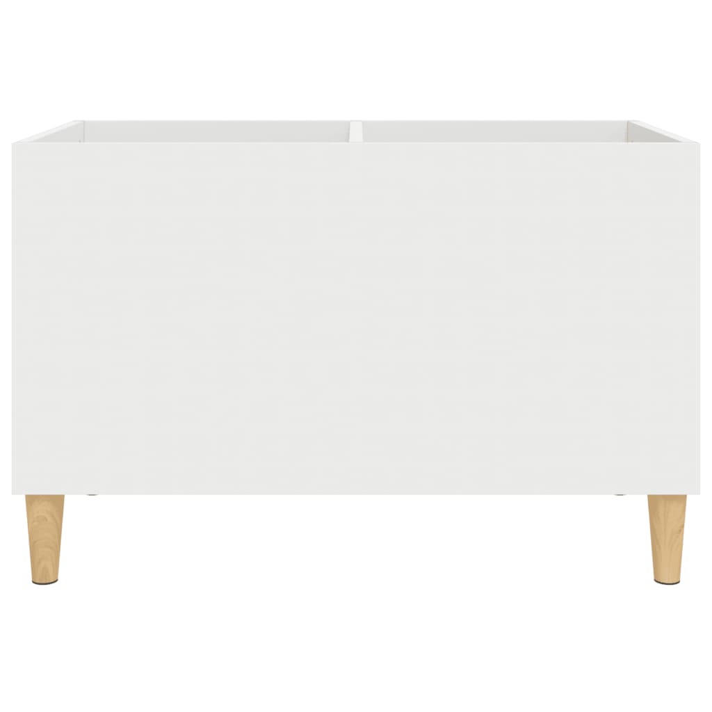 Dulap de discuri, alb, 74,5x38x48 cm, lemn prelucrat GartenMobel Dekor