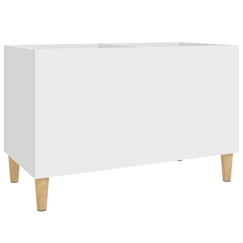 Dulap de discuri, alb, 74,5x38x48 cm, lemn prelucrat GartenMobel Dekor
